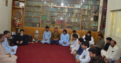 شیعہ طلباء کی قائد سے ملاقات