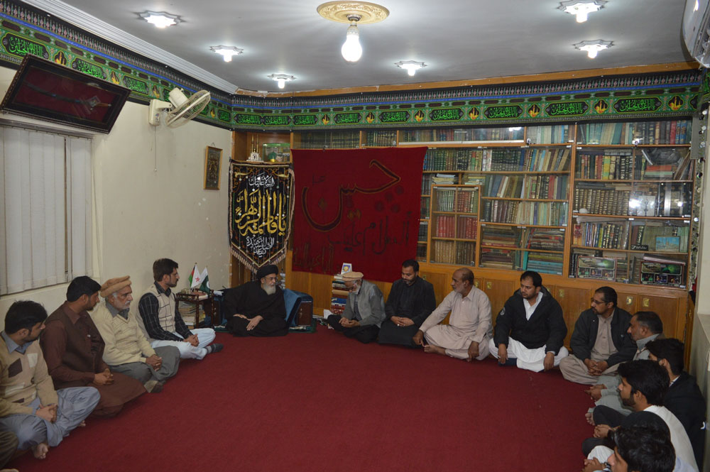 وحدت و اخوت کمیٹی خیبر پختونخواہ کا وفد قائد ملت جعفریہ آقائے موسوی سے ملاقات کررہا ہے ۔