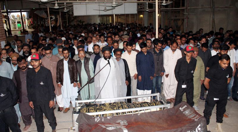 علامہ وقار تقوی کی نمازجنازہ