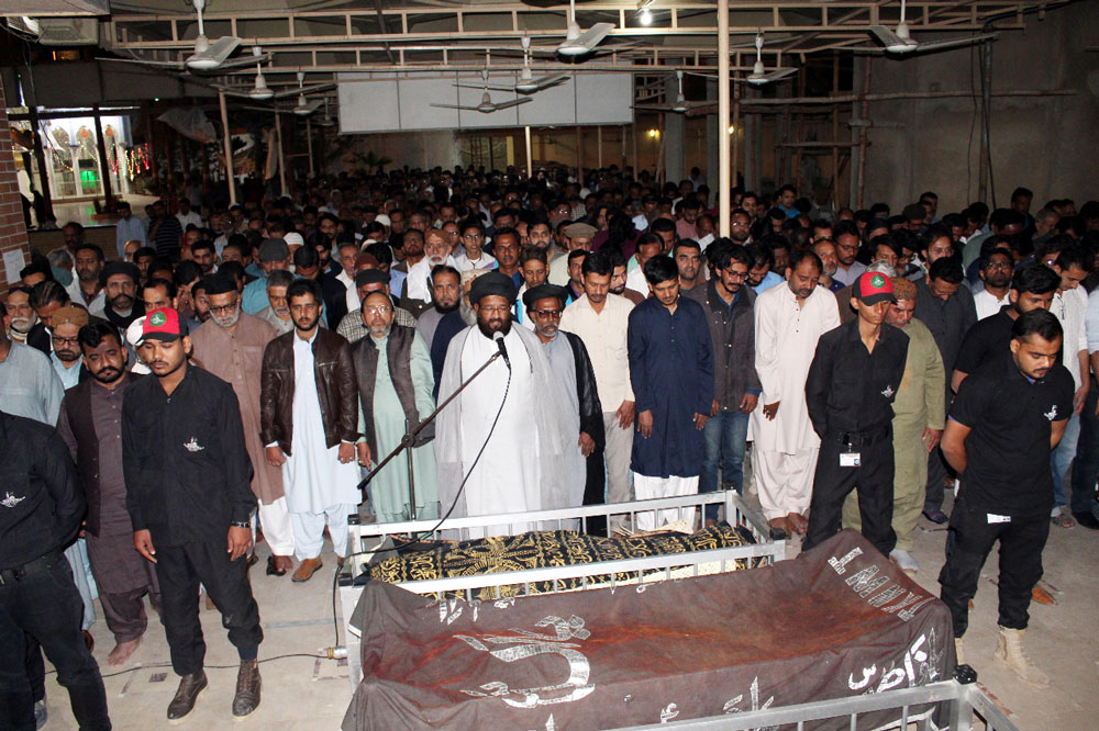 علامہ وقار تقوی کی نمازجنازہ