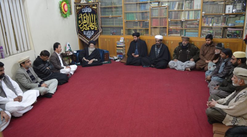 بلوچستان کے وفد کی قائد ملت جعفریہ آقائے موسوی سے ملاقات