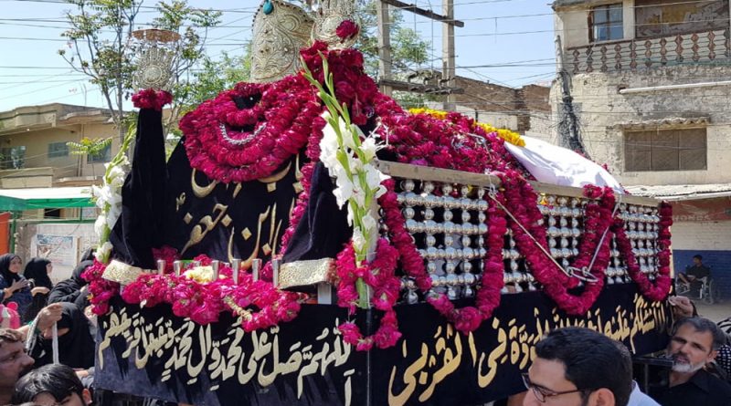 یوم شہادت امام موسی کاظم ؑ پر پاکستان بھر میں مجالس و جلوس تابوت