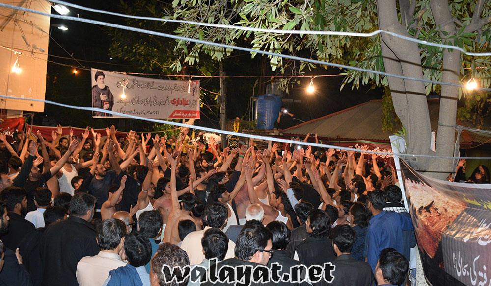 عزائے امام موسی کاظم ؑ میں ہزاروں افراد کی شرکت