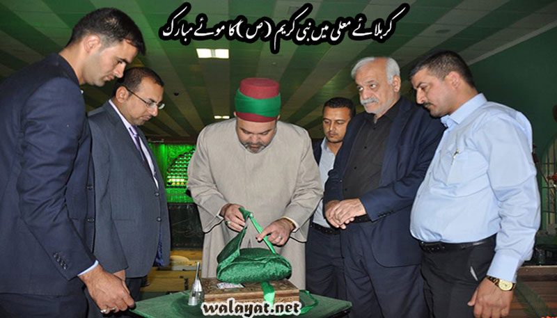 کربلائے معلی میں موئے مبارک