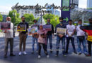 فرینکفرٹ : لاک ڈاؤن کے باوجود سعودی قونصلیٹ کے سامنےٹی این ایف جے کا احتجاج