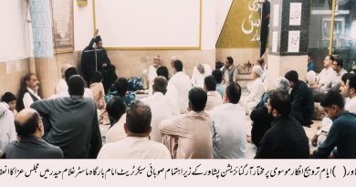 خطوط موسوی پر گامزن رہتے ہوئے آمدہ محرم الحرام مرکز تشیع سے جاری ہونے والے ضابطۂ عزاداری پر بھرپور عملدرآمد کیا جائے گا۔