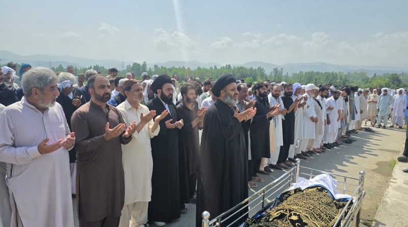 سپیکر ٹی این ایف جے سید بوعلی مہدی کے برادر بزرگ سید طاہر حسین شاہ انتقال کر گئے